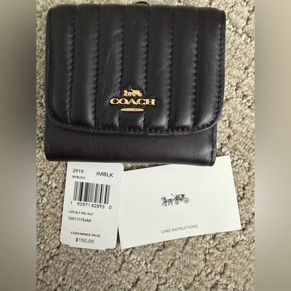 Coach Black Quilted Leather Accessory - Picture 8 of 8